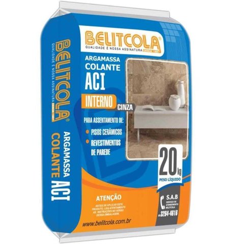 Argamassa Cerâmica Ac-1 Assentamento Interno Excelente Aderência 20kg