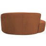 Sofá Curvo 2 Lugares 150cm Eron Braço Esquerdo Veludo Camel - Nexta Casa - 7