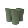 Kit 03 Copos Plastico Duro Resistente Bebidas 400ml Verde - 1