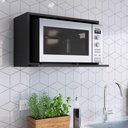 Ver imagem 2 de Armário Nicho para Microondas 60cm Multimóveis CR20093 Preto