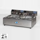 Ver imagem 1 de Fritadeira Elétrica Inox 2 Cuba 7 Lts - Ibet 2 CESTOS
