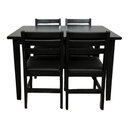 Ver imagem 5 de Conjunto Fixo Floresta Mesa 120x80 com 4 Cadeiras Estofadas Cor:preto