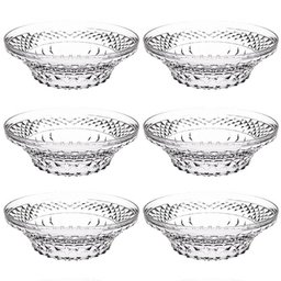 Kit 6 Saladeiras Tigela Redonda 3,3l Crippa Transparente Plástica Salada Sobremesa Restaurante - 1