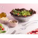 Ver imagem 2 de Kit 6 Saladeiras Tigela Redonda 3,3l Crippa Transparente Plástica Salada Sobremesa Restaurante