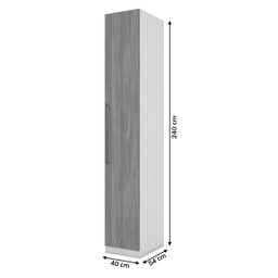 Guarda Roupa Modulado Predileto 1 Porta Areia - Móveis Henn - 4