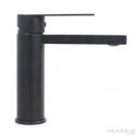 Ver imagem 2 de Torneira Misturador Monocomando Black Bancada Mesa Lavatório Banheiro Água Quente e Fria Preta Cuba