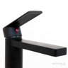 Torneira Misturador Monocomando Black Bancada Mesa Lavatório Banheiro Água Quente e Fria Preta Cuba - 5