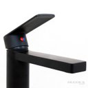 Ver imagem 5 de Torneira Misturador Monocomando Black Bancada Mesa Lavatório Banheiro Água Quente e Fria Preta Cuba