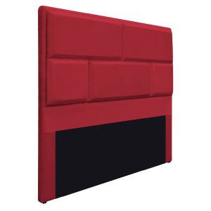 Cabeceira Queen Brick P02 160 cm para cama Box Suede - Amarena Móveis