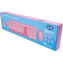 Ver imagem 2 de Kit Teclado e Mouse Letron Fini sem Fio Rosa [f002]
