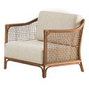 Ver imagem 1 de Poltrona com Braço Oslen Algodão Bege Madeira Cedro Junco Natural Terracota