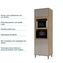 Ver imagem 5 de Paneleiro 70 Cm Duplo Nicho 2 Portas de Abrir 1 Porta Basculante 1 Prateleira Mel Luciane Móveis