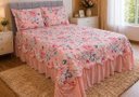 Ver imagem 5 de Kit Cobre Leito Casal King Belize Matelassê Rosê Claro 3 Pçs 400 Fios