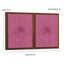 Ver imagem 3 de Painel Cabeceira Box Solteiro 0,90 Madeira Suede Pink - Comprar Moveis em Casa