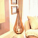 Ver imagem 2 de Luminária de Chão MDF IBIZA:MDF CRU/90x42cm