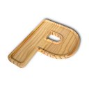 Ver imagem 2 de Petisqueira Letra P Tabua com Rebaixo Madeira Pinus Cesta Presente Decoração Mesa Posta - Woodspot