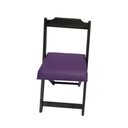 Ver imagem 3 de Mesa Dobrável com 4 Cadeiras Estofadas 120x70 Roxo