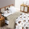 Edredom King Size Kristen 100% Algodao Dupla Face Estampa Exclusiva Luxo - 1