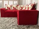 Ver imagem 3 de Sofá Canto Vermelho com Floral 608/25 Belo