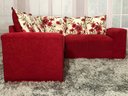 Ver imagem 2 de Sofá Canto Vermelho com Floral 608/25 Belo