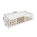 Ver imagem 4 de Cama Montessoriana com Colchão Solteiro em Madeira Maciça Repleta