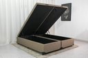 Ver imagem 3 de Cama Box Baú Casal Bipartido Suede Bege 138x188