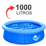 Piscina Inflável 1000 Litros Infantil Redonda de Plástico com Reparos 168cm X 51cm - 5