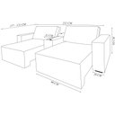 Ver imagem 4 de Sofá Decorativo Automatizado Shogun 252cm Reclinável 6 Posições Retrátil C/console Central Entrada U