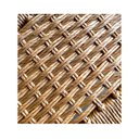 Ver mais imagens de Banco Madeira Maciça Hanna com Assento em Fibra Natural Trançada À Mão 2 Lugares Amêndoa