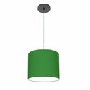 Ver imagem 1 de Lustre Luminária Pendente Vivare Free Lux Pe-4106pr Cúpula em Tecido 20x25cm