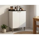 Ver imagem 4 de Balcão para Cozinha Carol 2 Portas Branco Ideal para Organização Batrol Largura 59,3 Cm