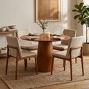 Ver imagem 2 de Mesa de Jantar Redonda Austrália Madeira Nozes 1.20m