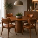 Ver imagem 6 de Mesa de Jantar Redonda Austrália Madeira Nozes 1.20m