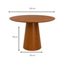 Ver imagem 3 de Mesa de Jantar Redonda Austrália Madeira Nozes 1.20m