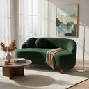 Ver imagem 2 de Namoradeira Sofá Feijão Cancún 150cm Orgânica Suede Verde