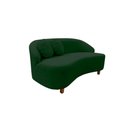 Ver imagem 4 de Namoradeira Sofá Feijão Cancún 150cm Orgânica Suede Verde