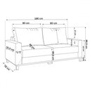 Ver imagem 3 de Sofá 2 Lugares Gibran Linho Kaki - Viero Móveis