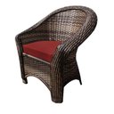 Ver imagem 3 de Conjunto de Sofá Fibra Sintética Bali - 1 Sofá 2L + 2 Poltronas + 1 Mesa Centro - Tecido Duna Vermel