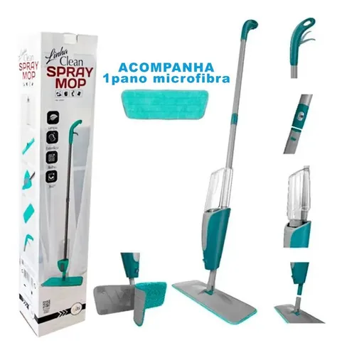 Spray Mop Esfregão com Reservatório de Água + 1 Refil