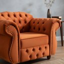 Ver imagem 4 de Poltrona Chesterfield Merlô Veludo:Cobre