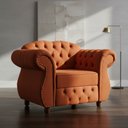 Ver imagem 3 de Poltrona Chesterfield Merlô Veludo:Cobre