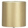 Abajur Eros Touch Cilindrico Shantung Dourada Base Dourada Q - 2