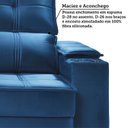 Ver mais imagens de Sofá Retrátil e Reclinável 3 Lugares com Porta Copos 210cm Cobán Yescasa