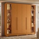 Ver imagem 2 de Guarda-roupa Casal 6 Portas 4 Gavetas com Led Napoli Albatroz