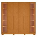 Ver imagem 3 de Guarda-roupa Casal 6 Portas 4 Gavetas com Led Napoli Albatroz