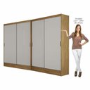 Ver imagem 3 de Closet Casal Duplo Belém 4 Portas 4 Gavetas Carioca Móveis