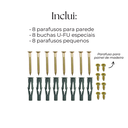 Ver imagem 5 de 2 Suportes de Parede Preto para Lixadeira Disco com Passa Fio Aço Alta Resistência