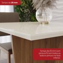 Ver mais imagens de Conjunto Mesa Vértice 90cm sem Vidro 04 Cadeiras Milla Bege/Nature/Off White/Marrom/Amêndoa