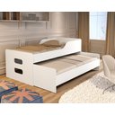 Ver imagem 3 de Bicama Compacta Espaçosa Grade Proteção Cama Infantil Mdf:branco