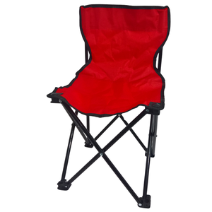 Cadeira de Camping Dobravel Brisa Portatil até 80 Kg Vermelha Lu0104_vm